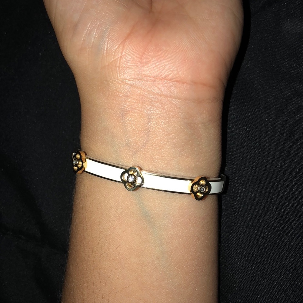 Henri Bendel flower accent bangle
